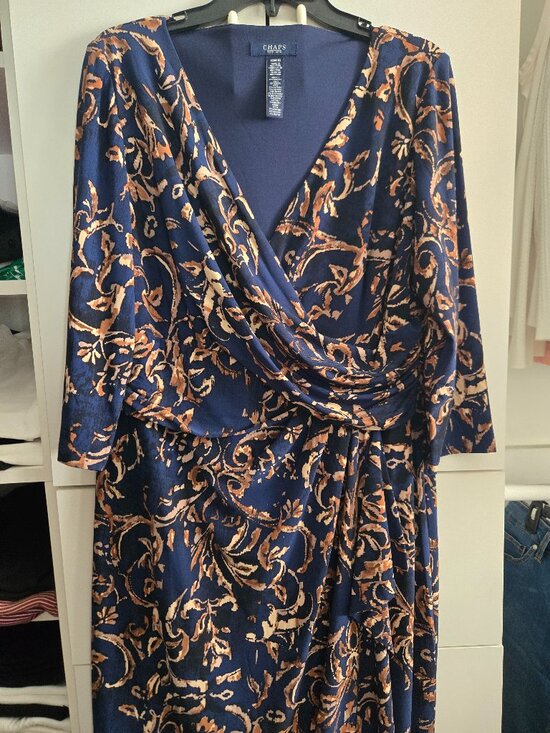 Chaps Dresses & Skirts - EUC - Chaps Women's Dress - Faux Wrap - 16W